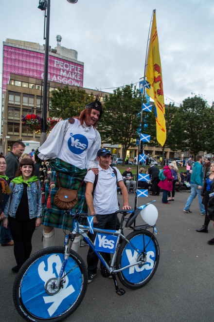 Yes Man and Yes Bicycle Man - George Square